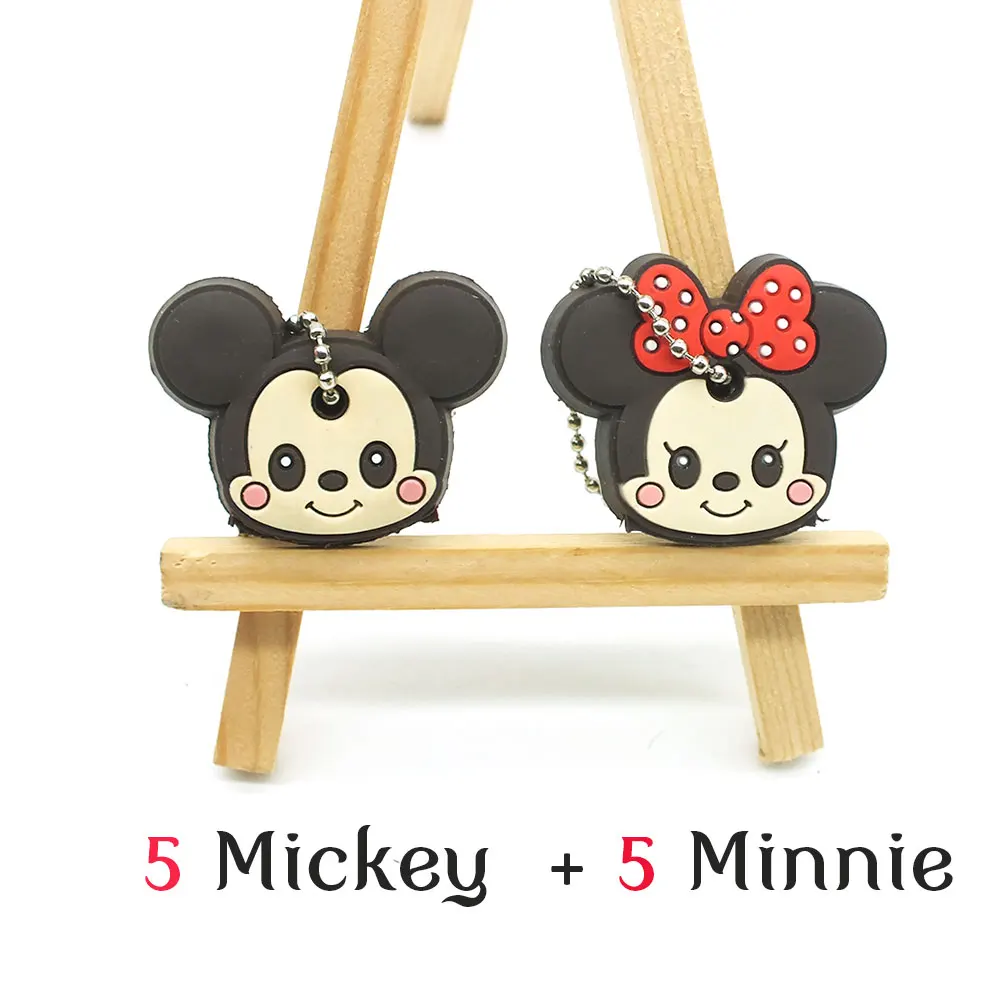 Защитный чехол для ключей 10 шт./лот защитный мультяшный силиконовый органайзер