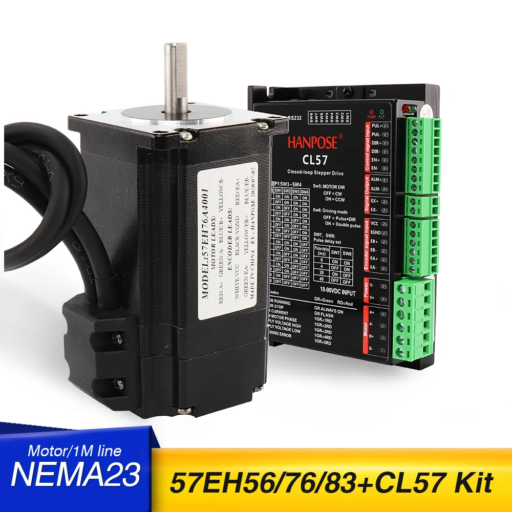 57CME22 57EH76A4001 + CL57 наборы гибридный шаговый Серводвигатель Nema23 57EH83 56 мм замкнутый