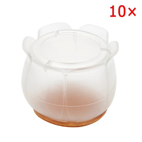 style 13 10pcs Silicone Rectangle Square Round Chair Leg Caps Feet Pads Furniture Table Covers Wood Floor Protectors can CSV - Цвет: style 13