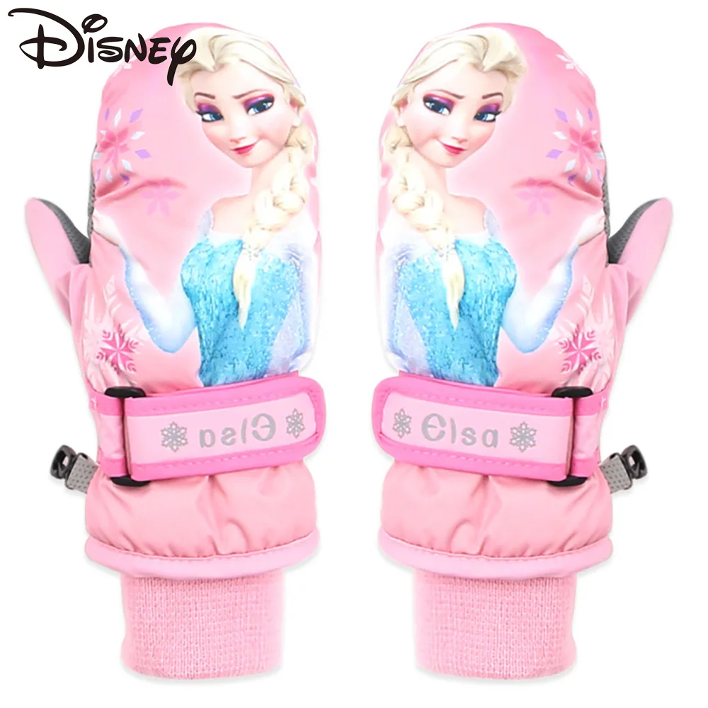 

Disney Children's Gloves Winter Waterproof Cold-proof Warm Frozen Gloves Boys Girls Skiing Gloves Fashion Outdoor Gloves Age 4-7