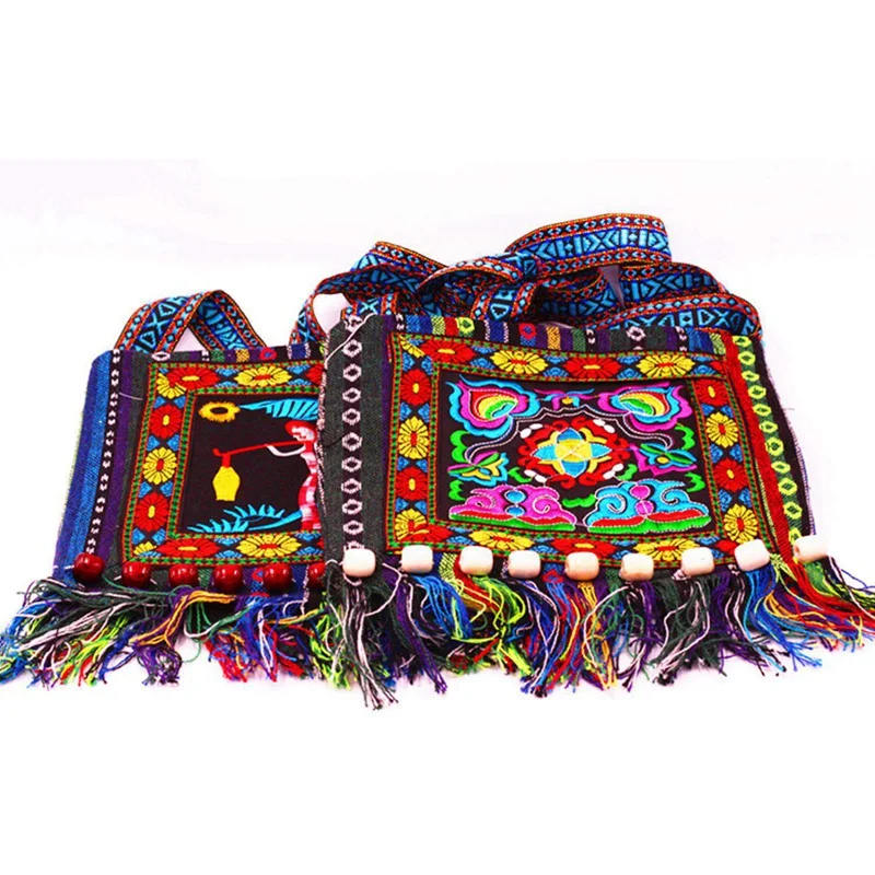Hmong винтажный китайский национальный стиль Этническая сумка на плечо вышивка