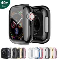 cover for apple watch case 44mm 40mm iwatch 38mm 42mm accessories soft tpu bumper screen protector apple watch serie 5 4 3 6 se