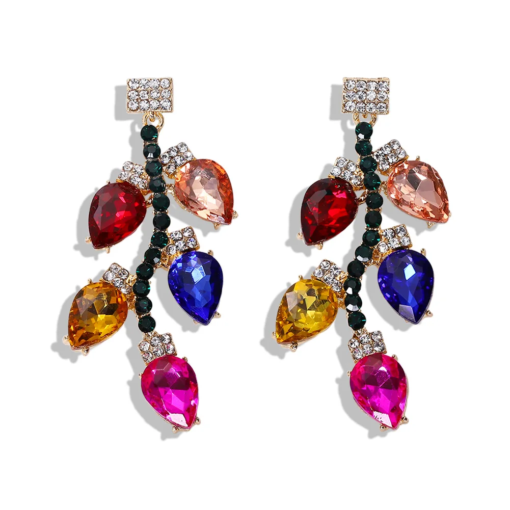 Серьги-капли с бусинами в виде Санта-Клауса для женщин, Boho, ручная работа, бусины, милый снеговик, массивные серьги, Висячие ювелирные изделия