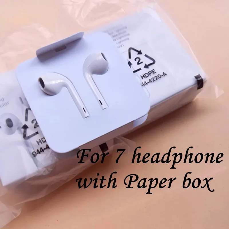 20 шт./лот с упаковкой 100% оригинальные наушники вкладыши дистанционным микрофоном