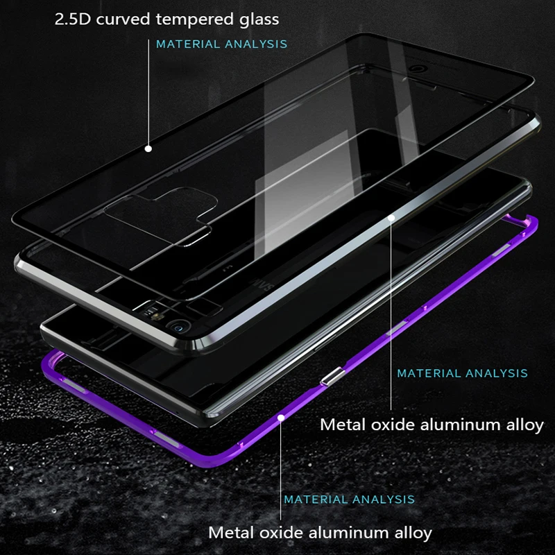 Магнитный абсорбирующий чехол для Samsung Galaxy Note 10 9 8 S10 S9 S8 Plus A21S A51 A71 A50 A70 A30 A20