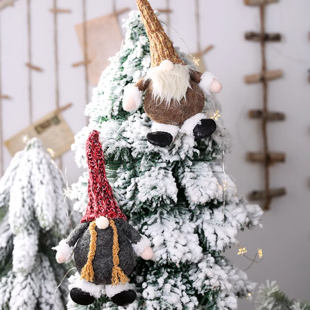 Рождественские украшения для дома подарок Санта Клаус Снеговик Дерево Игрушка