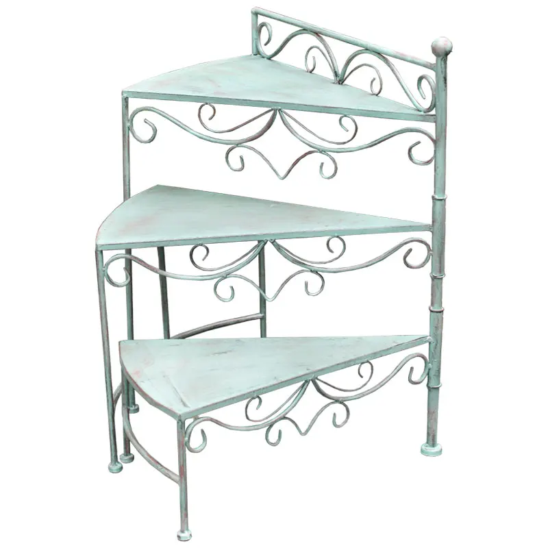 Садовая Европейская стойка для цветов трехслойная Штабелируемая треугольная