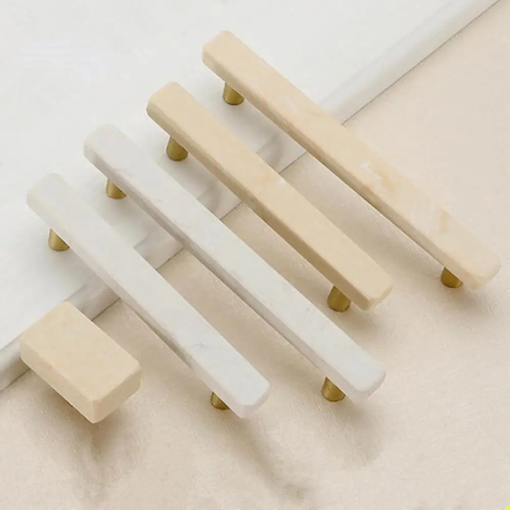 Ручка для шкафа в скандинавском стиле Мраморная Современная Минималистичная