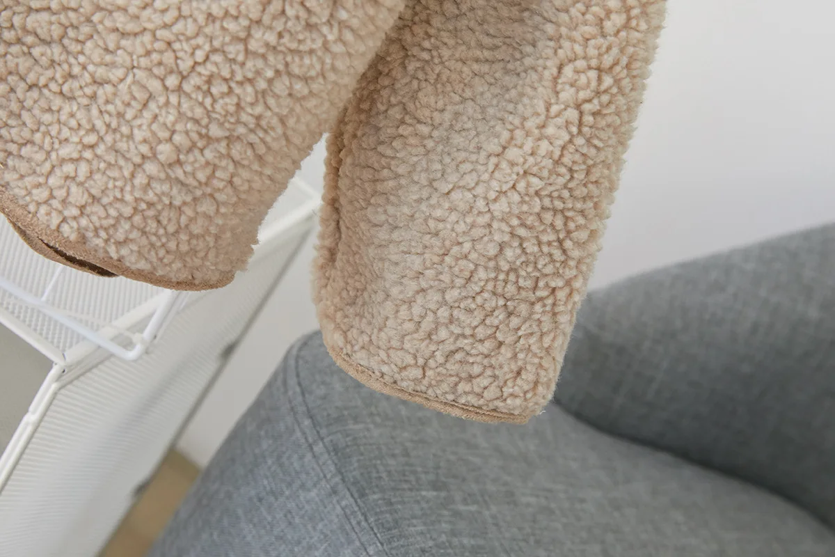 Корейская Осенняя качественная куртка из ягненка для девочек бархатная тонкая