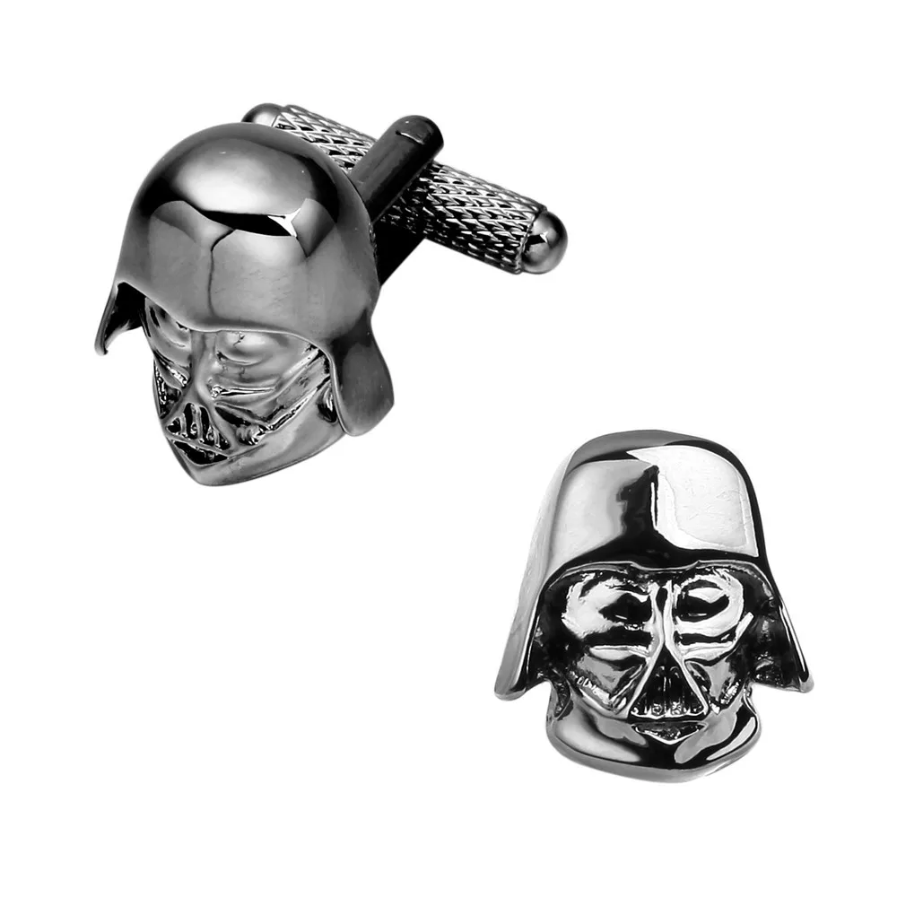 

Fashion black big head ghost Cufflinks French long sleeve shirt sleeve shirt accessories Cufflinks For Men High Quality