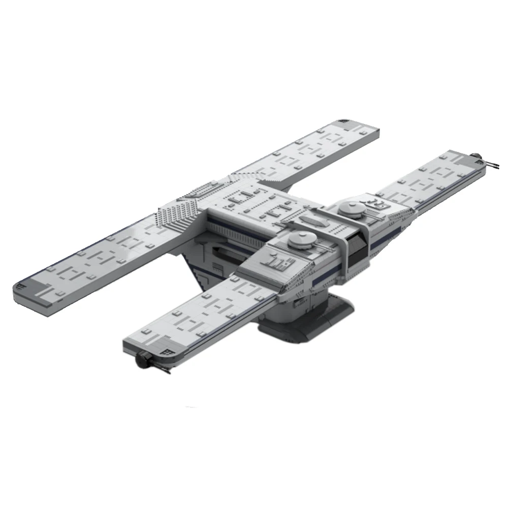 

IN Creative children's educational blocks DIY toy gift space wars landing ship MOC building block model landing craft