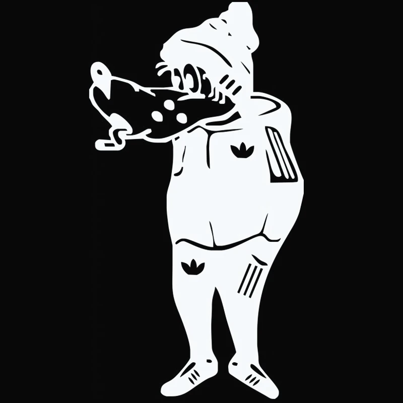 

20x10cm Funny dressed wolf Vinyl Car stickers Decals Motorcycle Accessories Car-Window Decorative Goods PVC