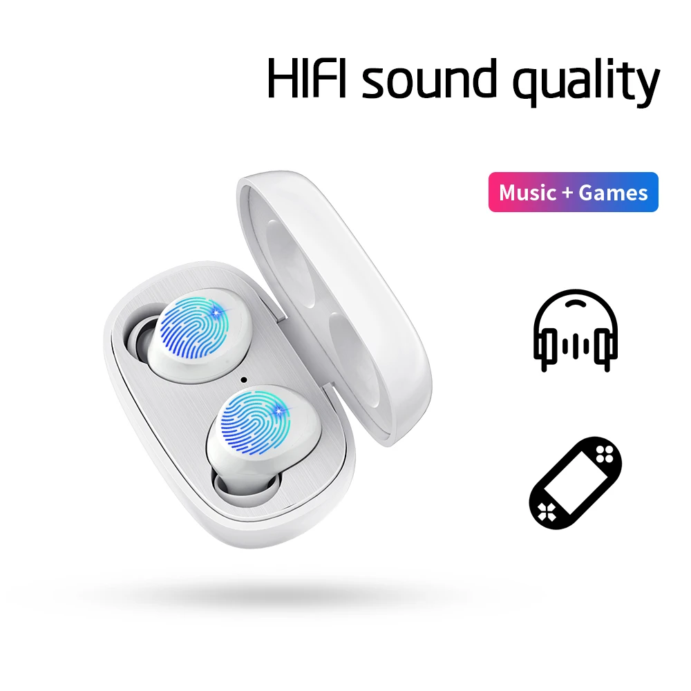 

TWS Bluetooth 5.0 Earphones Wireless Headphone Charging Box Stereo Sports Waterproof Earbuds Headsets With Microphone For IPhone