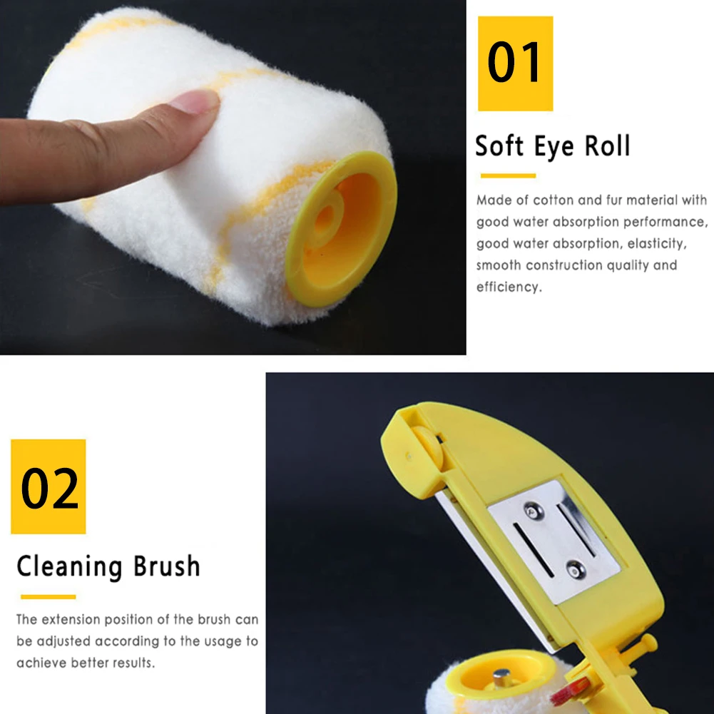 Clean-Cut Paint Edger Roller Brush Wall Ceiling Baseboard Painting Edging Tool Home for | Обустройство дома