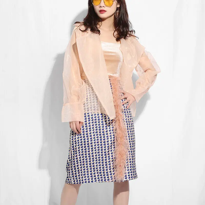 Модный женский сексуальный Блейзер вечерние Клубные сексуальные пальто