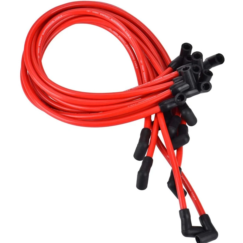 10.5 MM Spark Plug Wire Set SP10-390-1010 High Performance Ignition for Chevrolet AM General Isuzu HEI SBC BBC 350 | Автомобили и