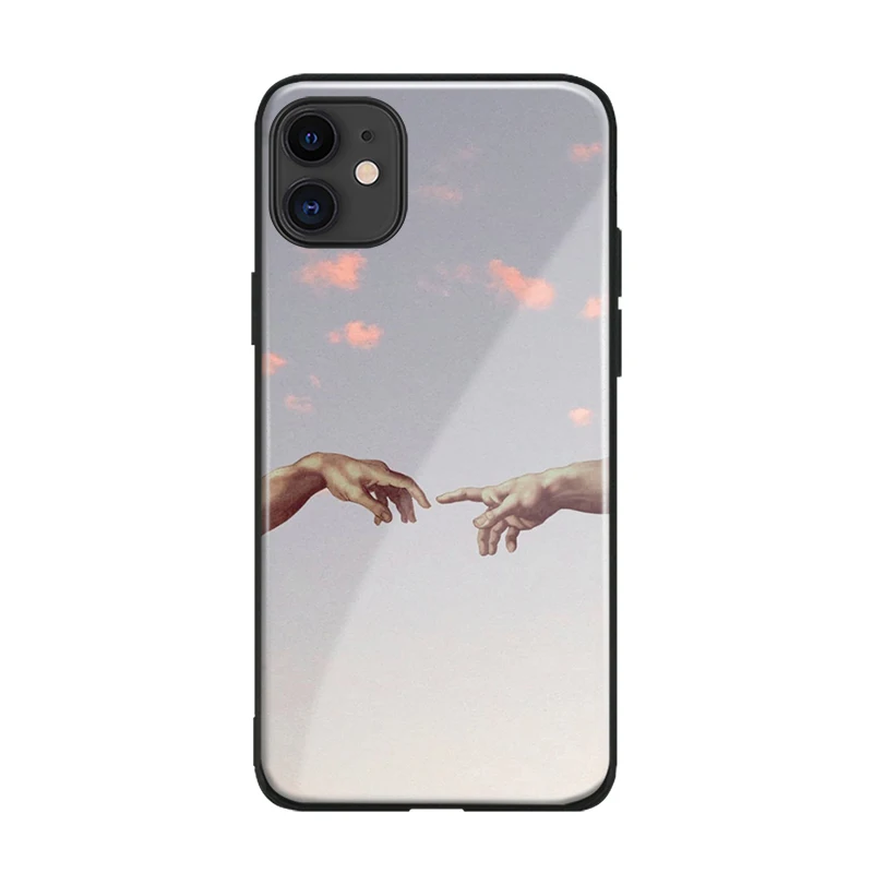 Стеклянный чехол для телефона с изображением Адама Микеланджело iPhone 6 7 8 x xr xs 11