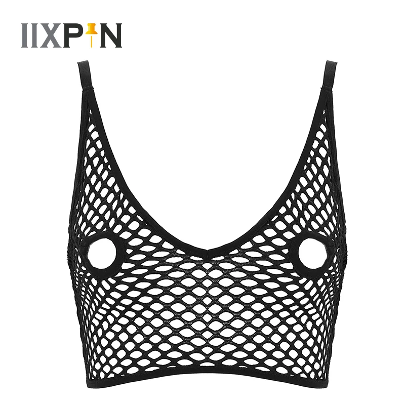 

Sexy Bralette Women Erotic Lingerie Bra Top See Through Netted Bras Sexy Nipples Hollow Out Ladies Longline Bra Tops Nightwear