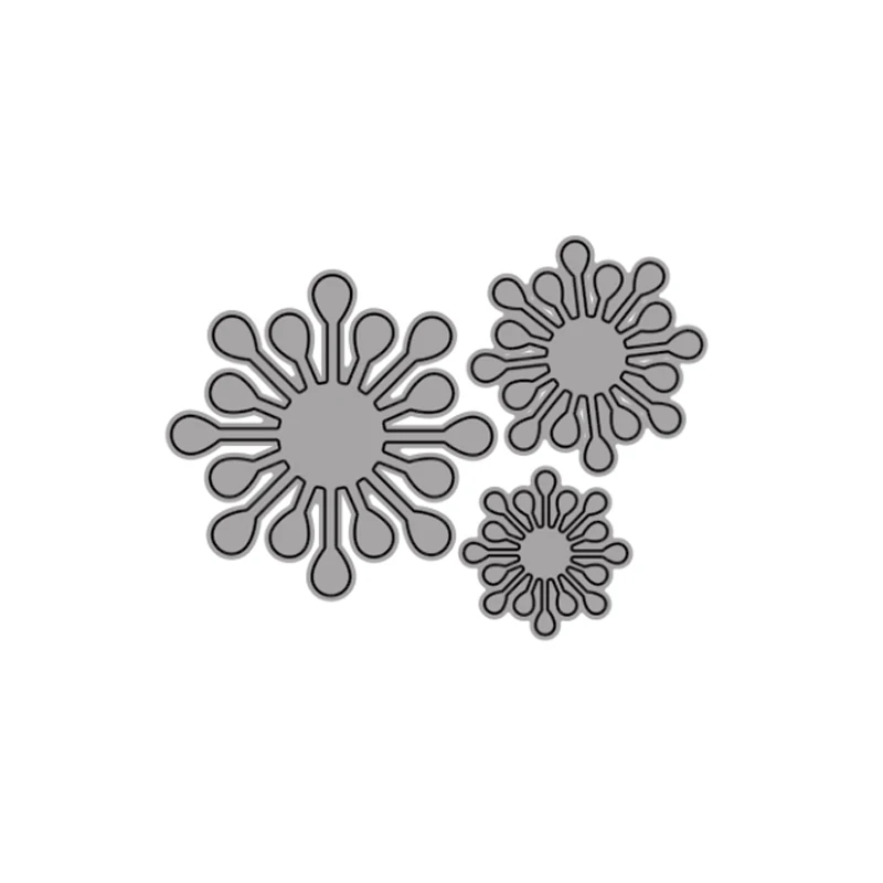 Вырубные штампы неправильной формы овальных лепестков для DIY Скрапбукинг