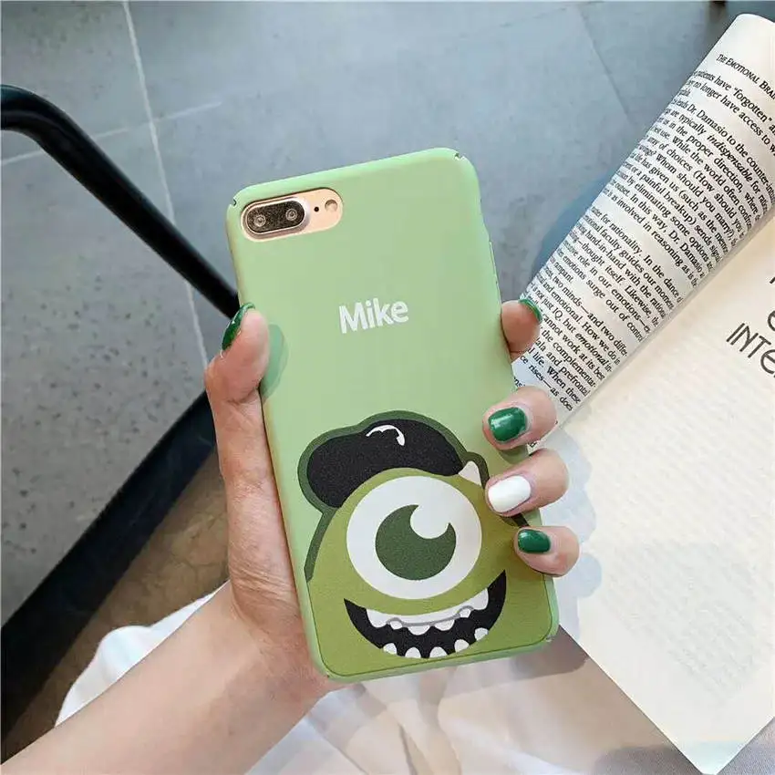 Matte Phone Cases For iPhone XR XS MAX 6s 7 8 Plus Cute Monsters Mike &amp Sullivan University Cartoon Slim Hard Full Covers Fundas |