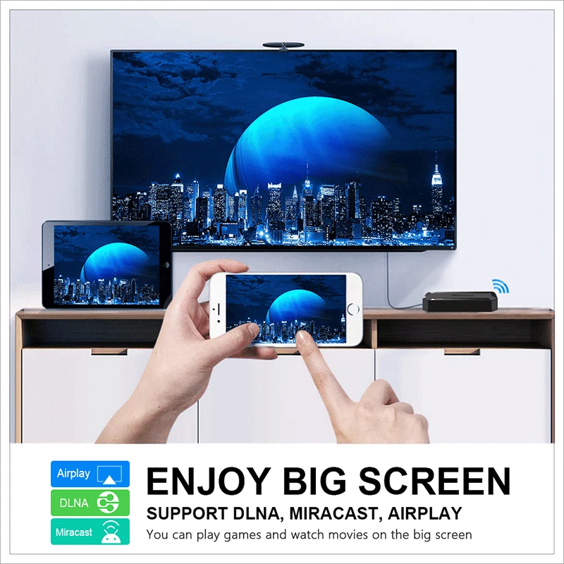 Смарт ТВ-приставка X96Q Android 10 0 1 ГБ/2 ГБ ОЗУ 8 ГБ/16 Гб ПЗУ Youtube 4K HDMedia Player