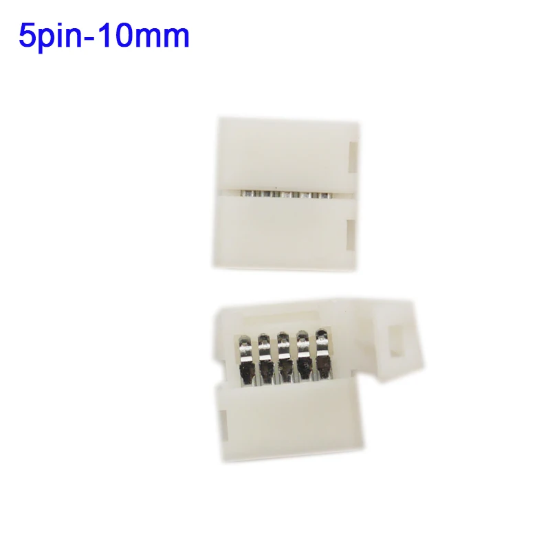5pin 10mm Buckle 10 шт. 2pin 3pin 4pin 5pin 6pin l-образный светодиодный разъем для подключения угловых углов RGB RGBW RGBWW 2811 2812 5050 светодиодные ленты - Цвет: 5pin 10mm Buckle