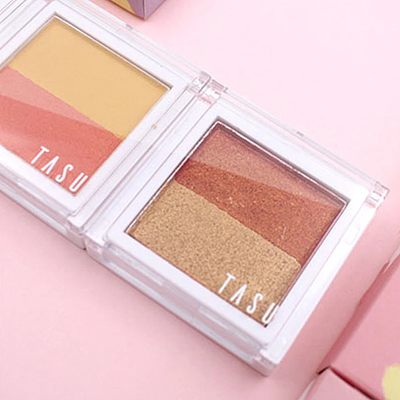 2 цвета универсальная палитра теней для век румяна пудра долговечные тени