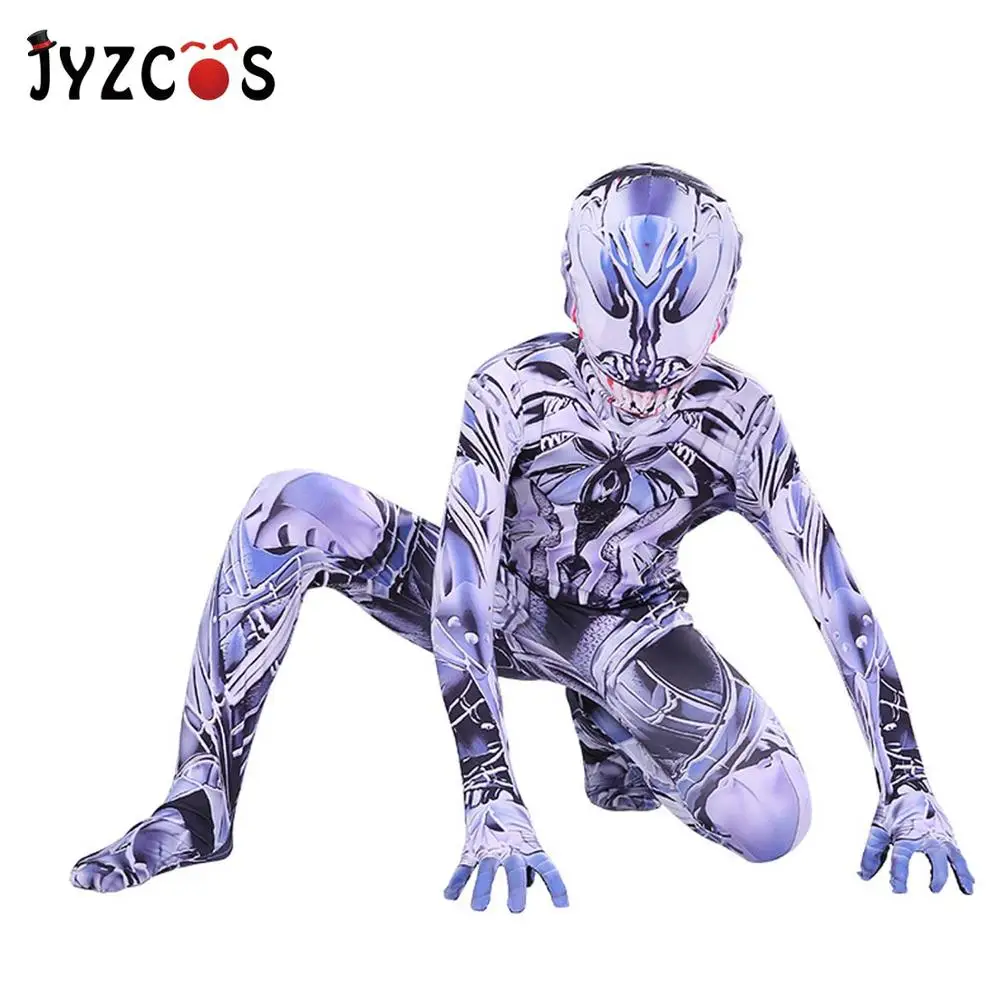 JYZCOS костюм Человека паука Черный Яд косплей супергероя из лайкры Зентаи Хэллоуин