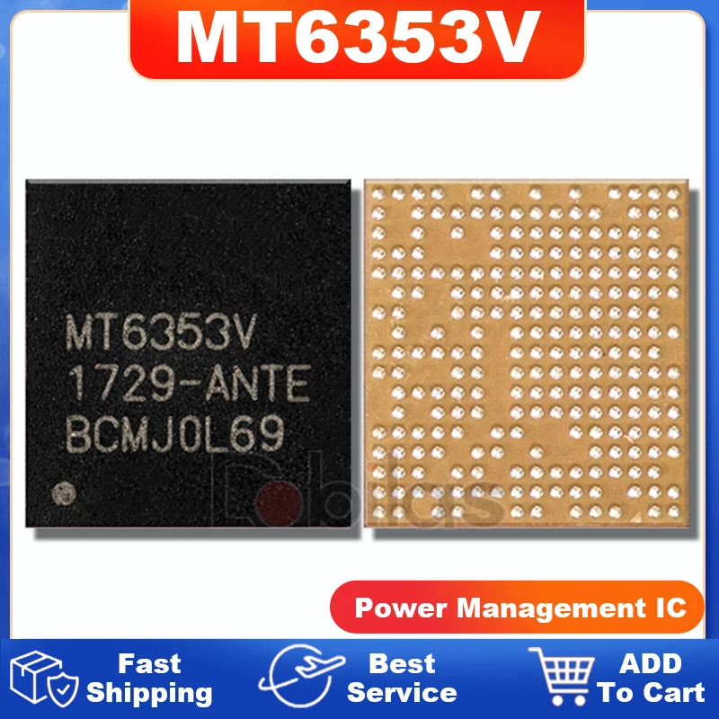 

5Pcs MT6353V Power IC BGA PM IC PMIC MT 6353V Power Management Supply Chip Integrated Circuits Chipset