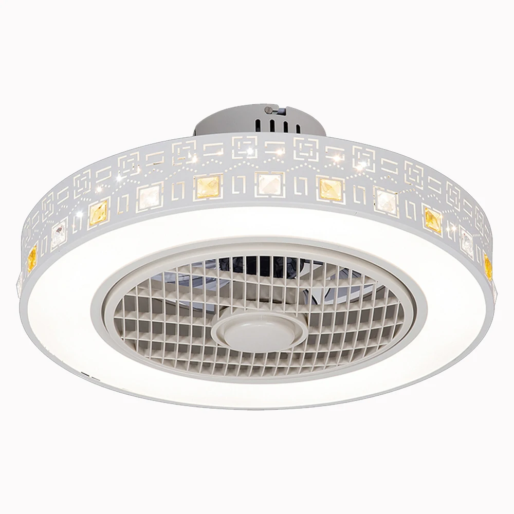 

smart Modern Ceiling Fan Lights 50cm Dining Fans Room Bedroom Living remote control Lamps Invisible Lights Lighting