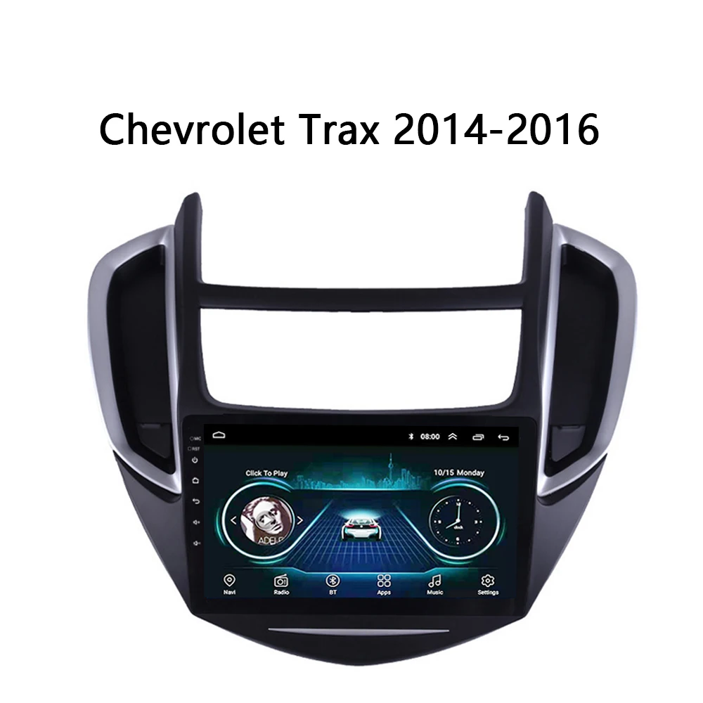 Android8.1 9 дюймов для Chevrolet Trax 2014-2016 автомобильный Радио dvd-плеер gps навигация полный
