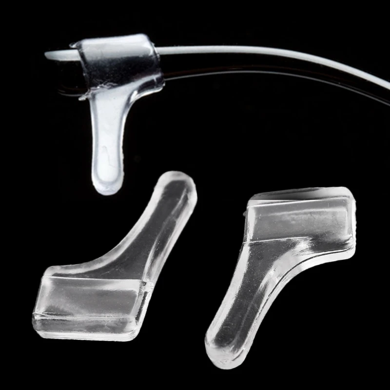 10 пар прозрачных ушных крючков для очков нескользящий ПВХ держатель дужек Мягкий