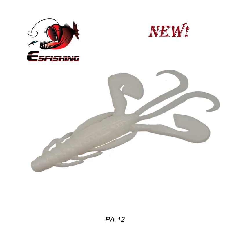 PA12 Esfishing Craw рыболовные приманки 6 шт. 9 см/6,2 г огромные щупальца рыболовные приманки для карпа Мягкая приманка для рыбалки Реалистичная креветка Isca Artificiais - Цвет: PA12