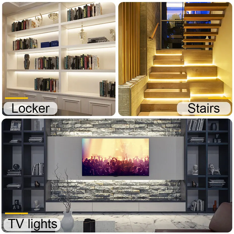 USB 5V Светодиодная лента светильник сенсорный Сенсор или ручная развертка