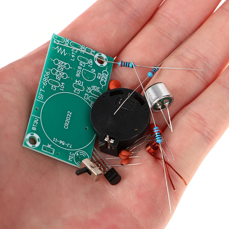 FM стерео радиопередатчик DIY комплект с микрофоном DC 3V паяльная практика |