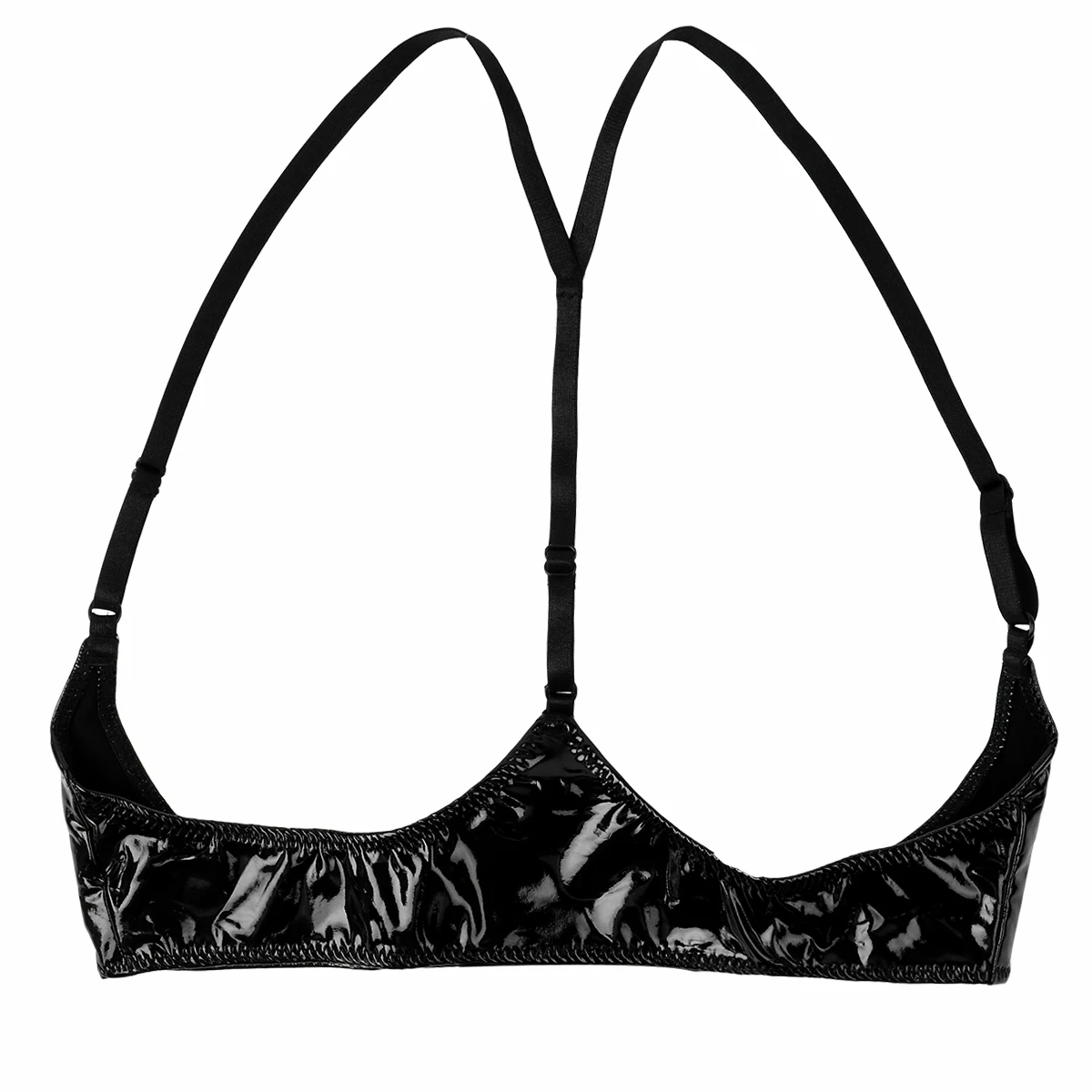 Женские эротические с мокрым эффектом женское белье из лакированной кожи