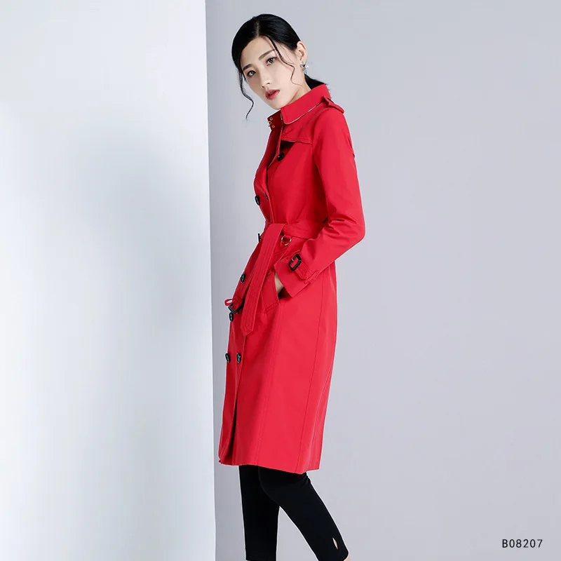 Женские 2020 одежда весна осень однотонные Цвет женские длинные ветрозащитные