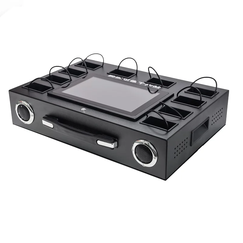 

Win7 64 bit (optional win10 64 bit) body camera docking station with 10ports 10.1inch display