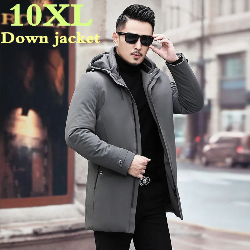 Мужская Длинная зимняя куртка размеры до 10XL 9XL 8XL 7XL|Мужские парки| |