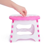 plastic small chair folding step stool child chair home outdoor foldable bench seat foldable kids holding stool camping