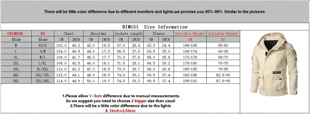 

DIMUSI Men's Hoody Bomber Jackets Casual Outwear Mulit-Pocket Cargo Coats Fashion Streetwear Hip Hop Trench Jackets Clothing