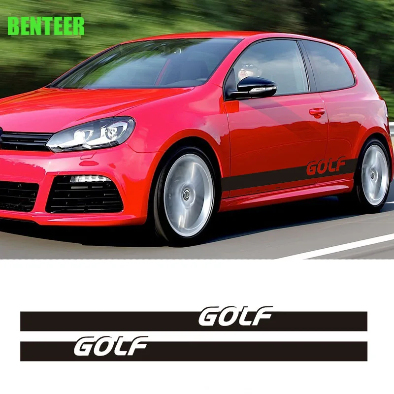 

Боковая наклейка на кузов автомобиля для VW GOLF 5 Golf6 Golf7 MK6 MK7 MK5 MK4 MK3 MK2 GOLFR TDI GTI