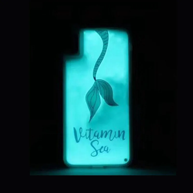 Новый мягкий светящийся в темноте неоновые блестки чехол для samsung galaxy S10E S9 плюс A9