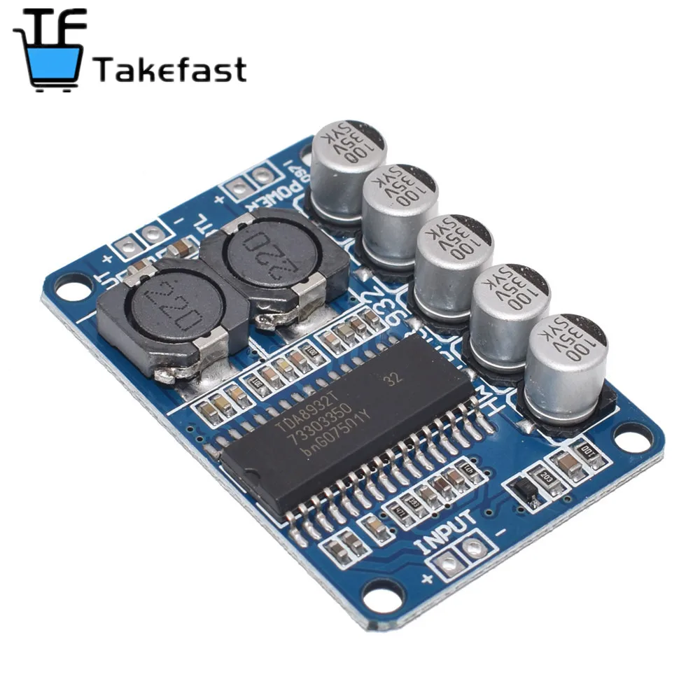 10 шт. плата цифрового усилителя мощности 35 Вт моно-усилитель модуль высокой TDA8932