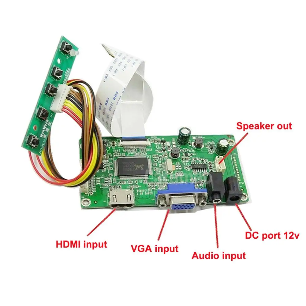 

Latumab Driver Board for B140HTN01.0 / B140HTN01.2 / B140HTN01 eDP 14" LCD Display 1920×1080 Matrix HDMI + VGA Controller Board