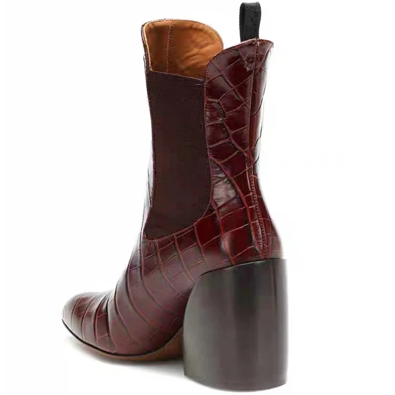 Женские ботильоны с острым носком в европейском стиле сезон осень зима Модные