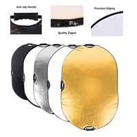 5 in 1 portable reflector 60x90cm photography light diffuser for photo studio lighting indoor ourdoor reflector with carry bag