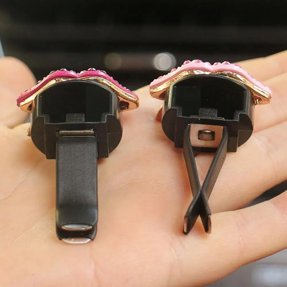 

Car Air Outlet Clip Diamond Red Lip Outlet Auto Accessories Aromatherapy Car Interior Air Clip Conditionin Y3x9