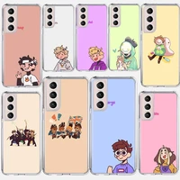 cute cartoon dream smp phone case coque for samsung galaxy s21 ultra s20 fe s20 plus s10e s10 lite s8 s9 plus s7 cover funda