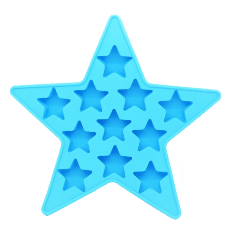 

Five Star Cool Silicone Ice Cube Tray Freeze Mold Mini Star Pendant Resin Molds